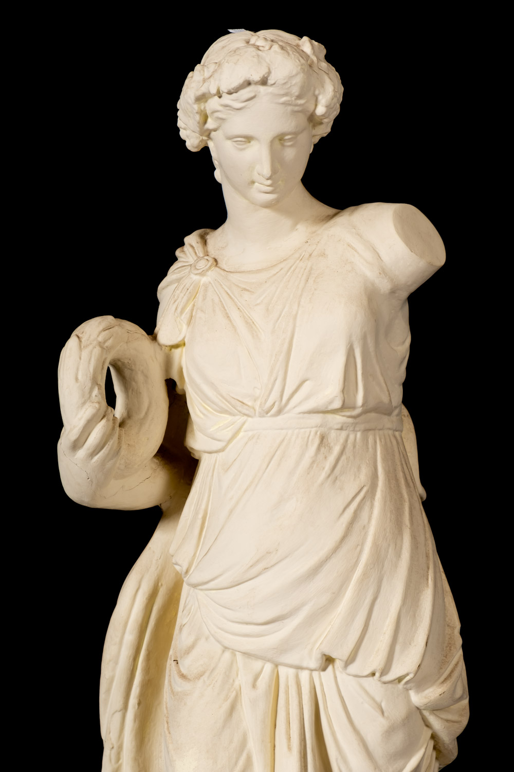 A plaster model of a maiden in Classical style, - Image 2 of 3