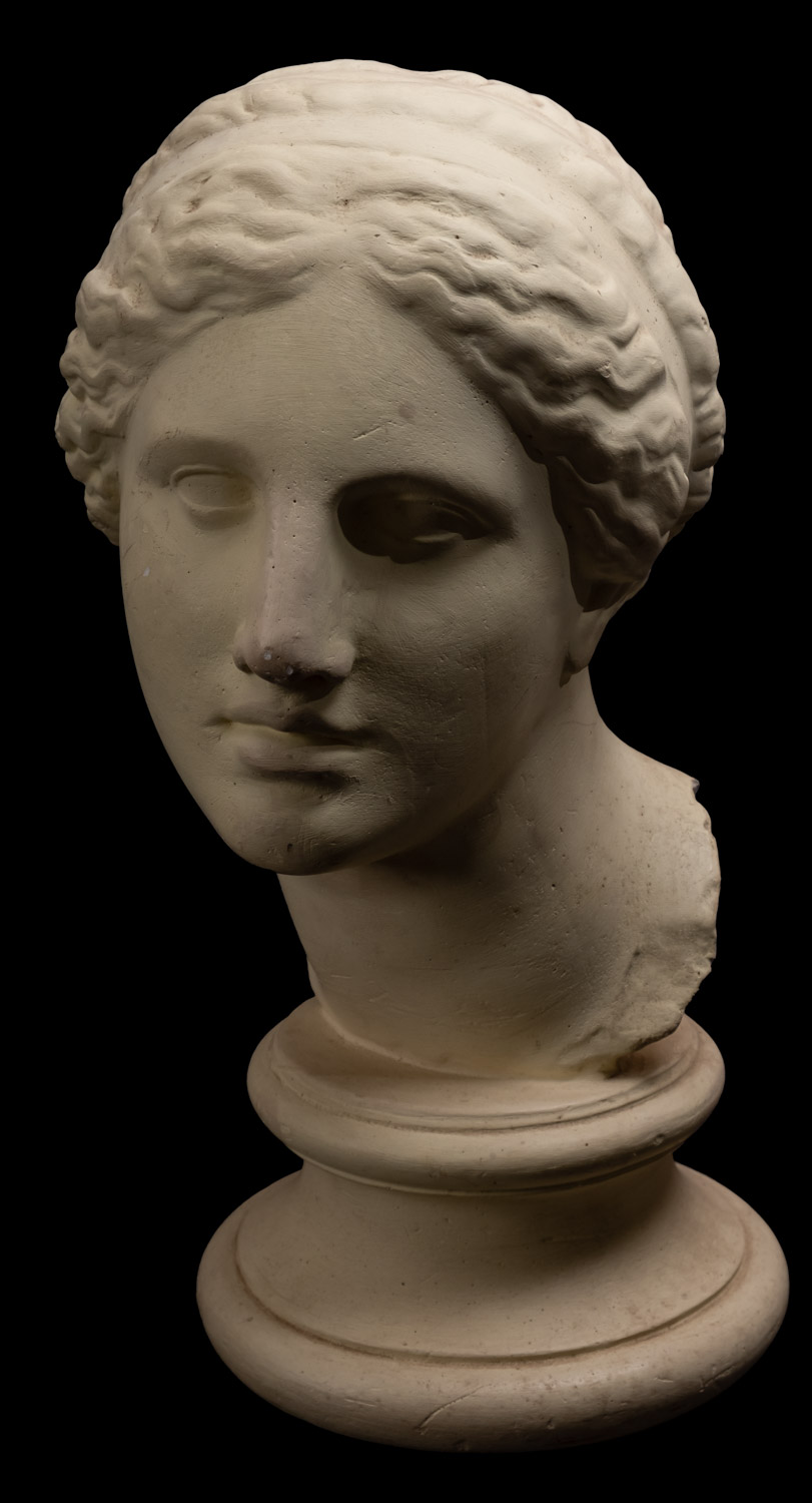 A plaster model of the head of the Venus de Milo, after the Antique, 20th century,
