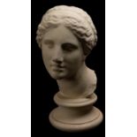 A plaster model of the head of the Venus de Milo, after the Antique, 20th century,