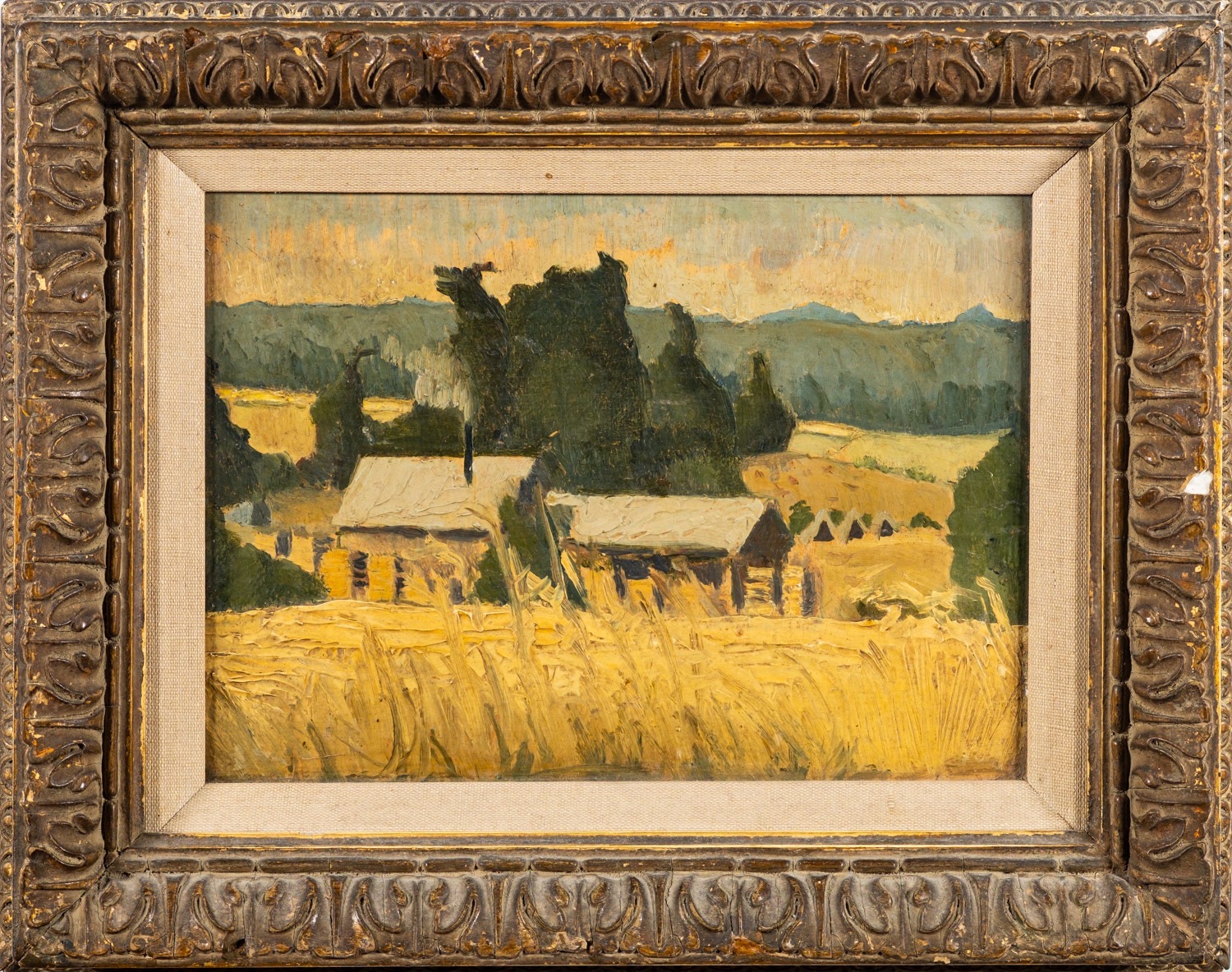 A group of nine various landscapes, one by Eric Holt (British, 20th Century) - Farmhouse, - Image 11 of 17