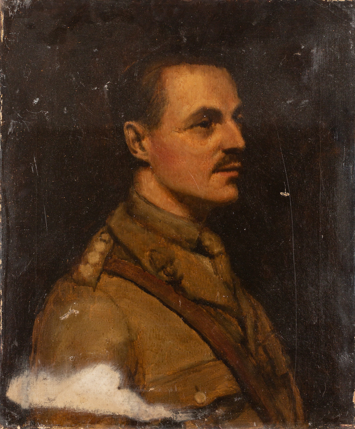 British School, 20th Century - Three portraits. A portrait of Lt. Col. J.G. - Image 3 of 3