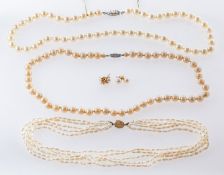 A mixed group of pearl jewellery, to inc