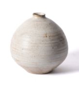 *David Leach [1911-2005] a stoneware vase of globular form with short raised neck,