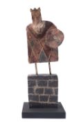 *John Maltby [1936 - 2020], a stoneware sculpture The Ancient King,