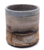 Sam Hall [b. 1967] a stoneware yumomi under coloured slips and polychrome glazes