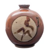 A Mashiko stoneware vase,