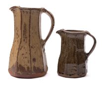 *Jim Malone [b. 1946] two stoneware jugs,