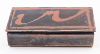 A David Frith (b. 1943) Brookhouse pottery a stoneware box and cover