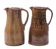 *Jim Malone [b. 1946] two stoneware jugs