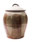 *Jim Malone [b. 1946] a large stoneware jar and cover