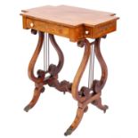 A Regency mahogany work table,