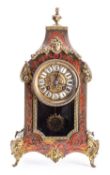 A French mid-Victorian boulle mantel clock having an unsigned eight-day duration movement striking