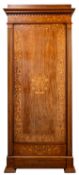 A Dutch mahogany and marquetry cupboard,