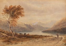 Anthony Vandyke Copley Fielding (1787-1855) - River landscapes - Pair of watercolours - Each 17.