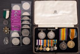 A WWI Military cross miniature group of six,