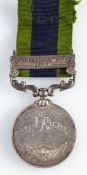 A George V India General service Medal with Afghanistan NWF 1919 clasp to '9160 Pte C Cole 2 Bn Som
