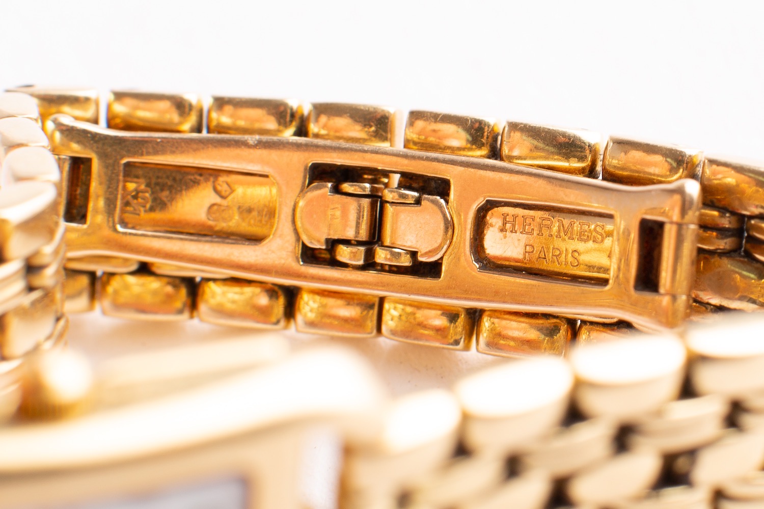 Hermes, a Cape Cod 18k gold lady's wristwatch the rear of the case marked with the gold import mark, - Image 4 of 5