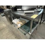 Table de travail acier inox 48 x30 "