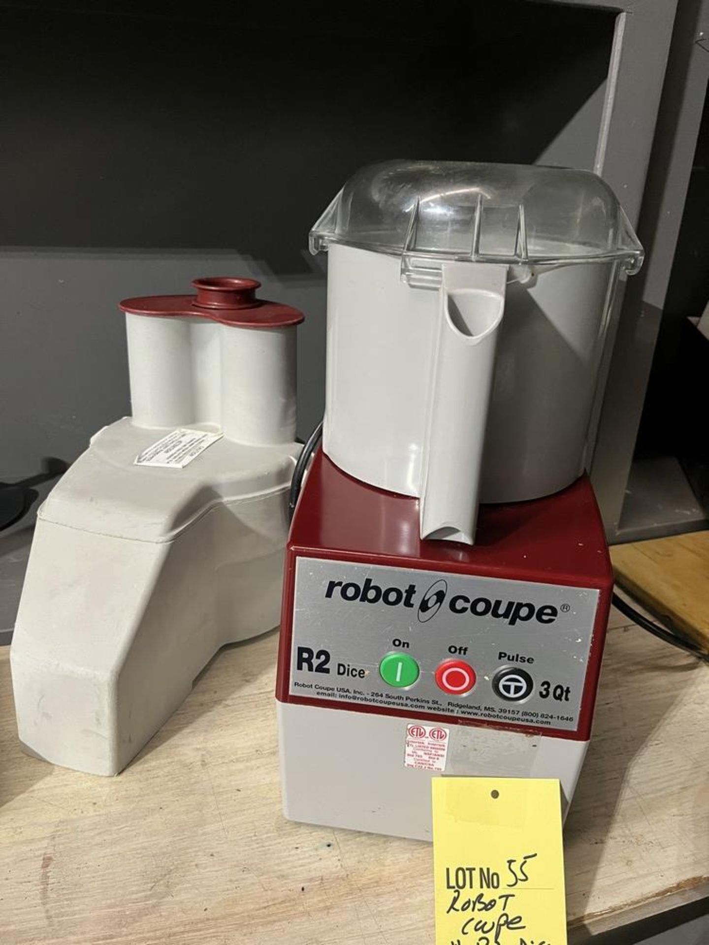 ROBOT COUPE # R2 Dice, 3 Qt. a / 7 lames et 2 têtes