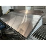 Tablette acier inox 3' x 14"