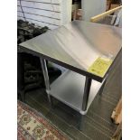 Table de travail acier inox 30 x 24 "