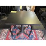 (26) Belles tables bistro noires base métal 30 x 24" - QUANTITÉ x PRIX MISÉ