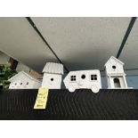 Lot de 8 maisons oiseaux variés , bois