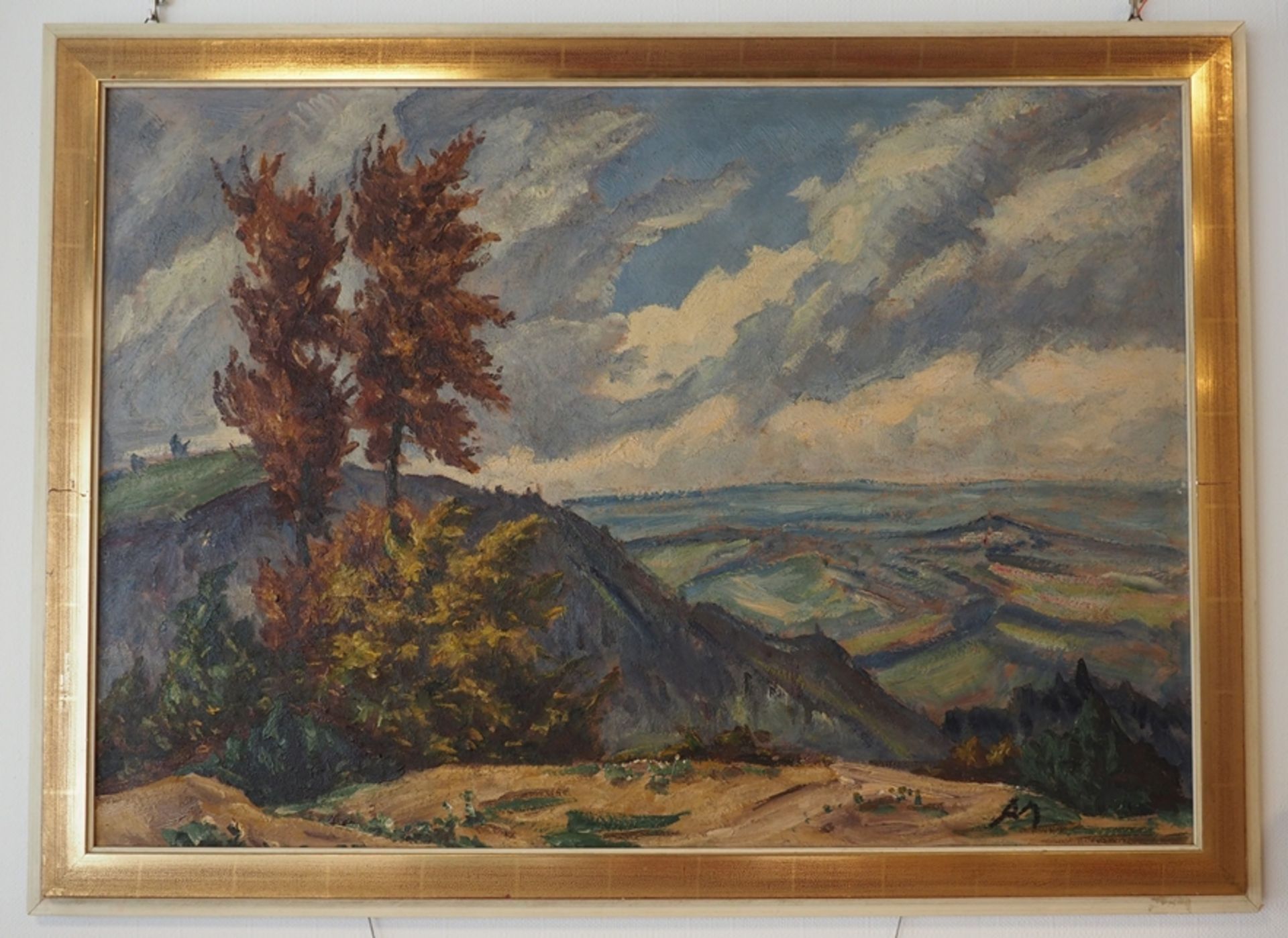 Prof. Mendler, Alfred (1879 Riedlingen - 1955 Ulm): Landschafts Gemälde. - Bild 2 aus 3