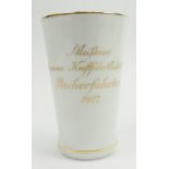 Meissen: Erinnerungsbecher ADAC Becherfahrten 1927.