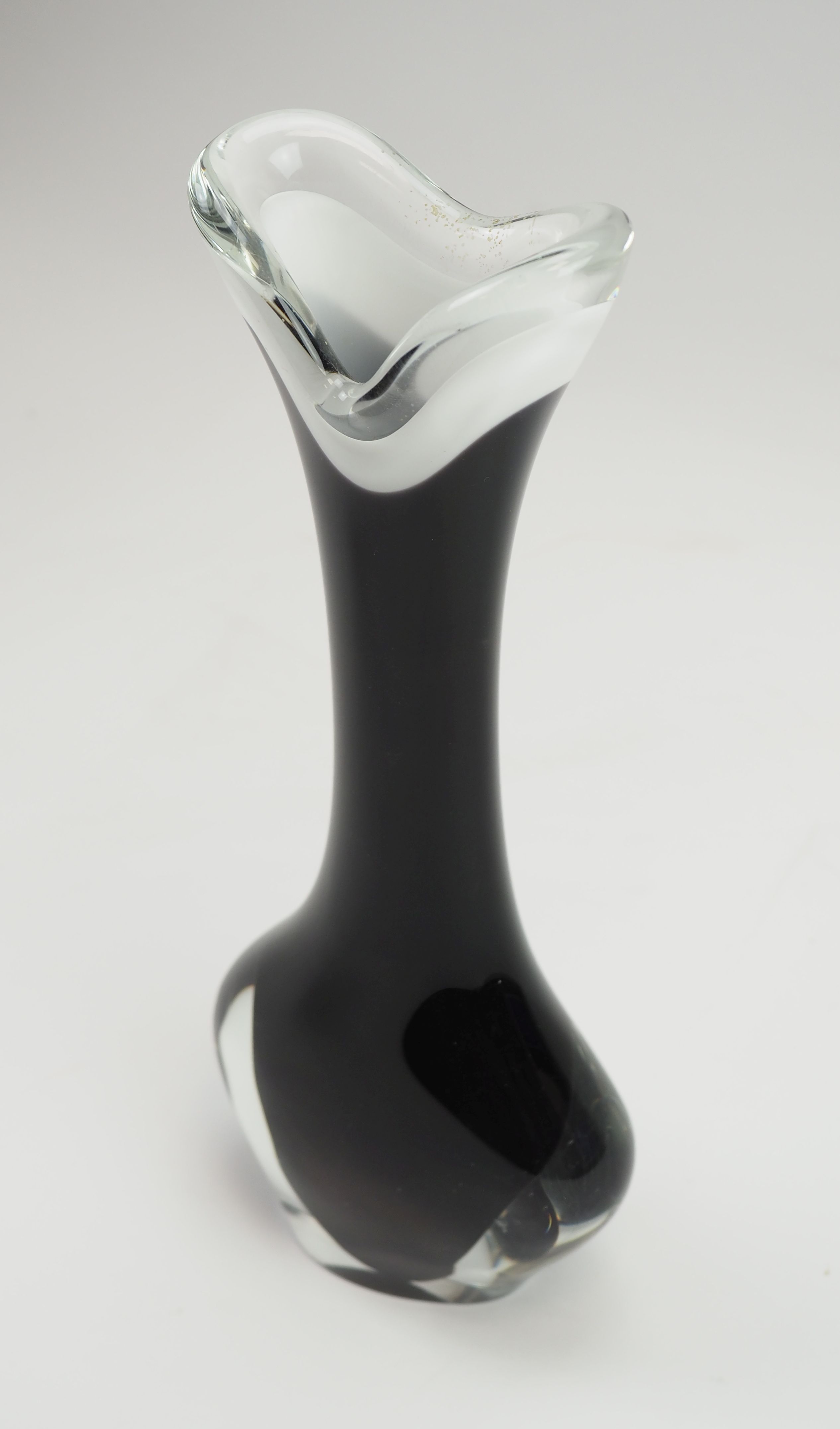 Flygsfors: Glas Vase Coquille von Paul Kedelv. - Image 2 of 3