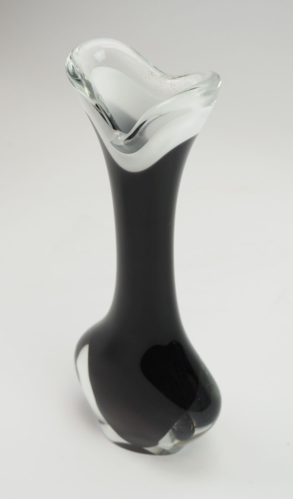 Flygsfors: Glas Vase Coquille von Paul Kedelv. - Bild 2 aus 3
