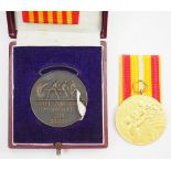 Baden: Ehrenzeichen für 40 Dienstjahre bei der freiwilligen Feuerwehr (1920-1936), im Etui.