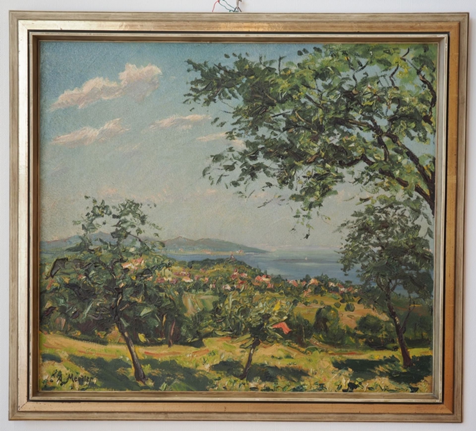 Prof. Mendler, Alfred (1879 Riedlingen - 1955 Ulm): Bodensee Gemälde. - Bild 2 aus 3