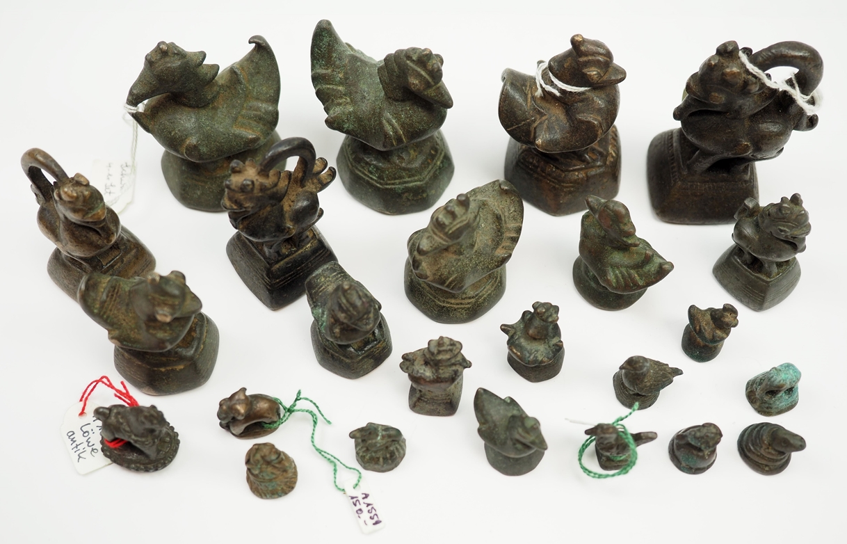 China: Opium Gewichte Sammlung. - Image 2 of 2