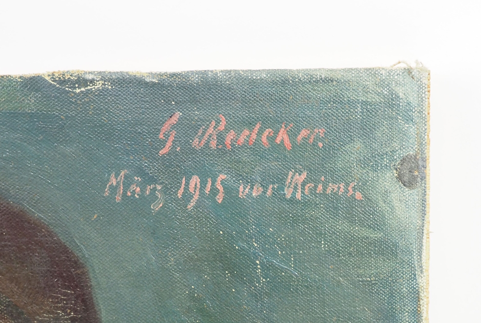 Redeker, Gustav: Bruststück eines Hauptmann des Feldartillerie-Regiment Nr. 62 vor Reims März 1915. - Image 3 of 4