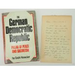 Honecker, Erich - The German Democratic Republic. Pillar of peace and socialism.