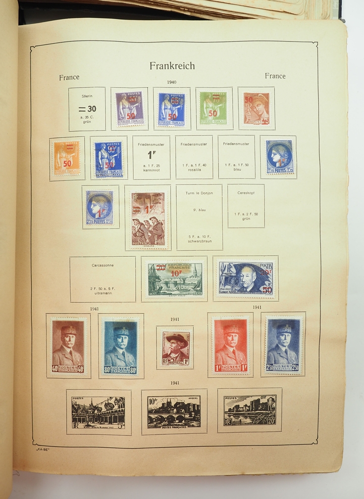 Briefmarken und Ganzsachen Sammlung Deutschland und International - 2 KA BE Alben. - Image 2 of 5