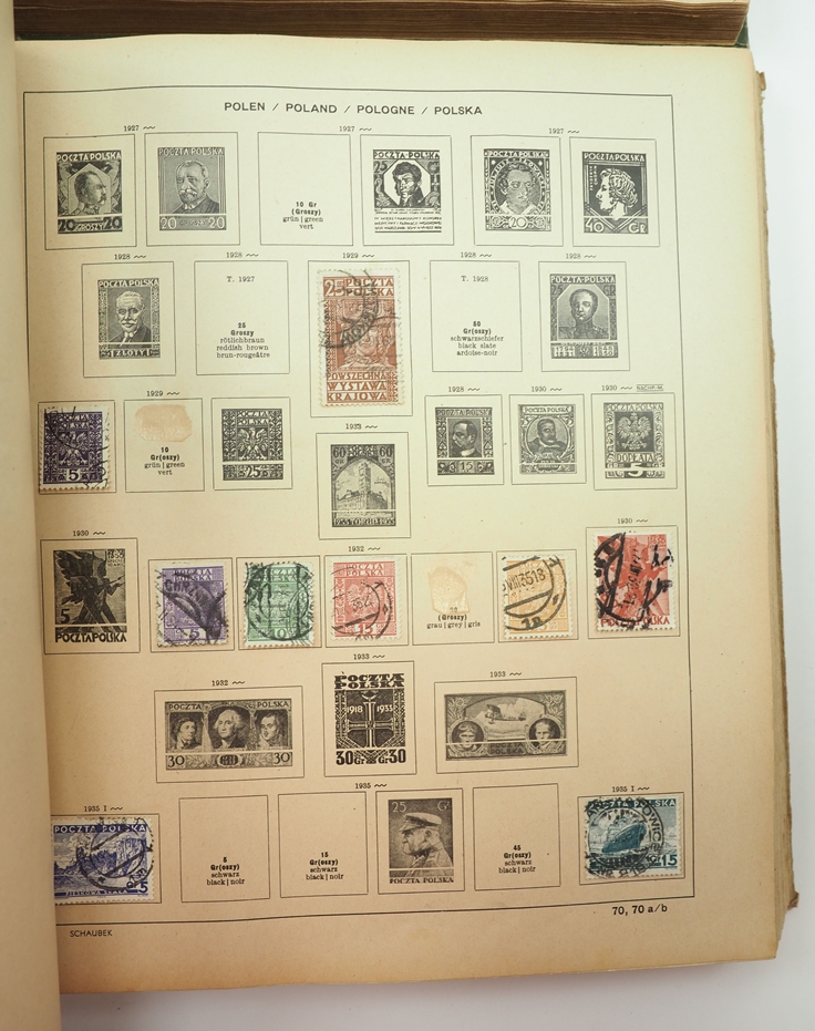 Briefmarken Sammlung Deutschland und International - 2 Schaubeck Alben. - Image 3 of 8