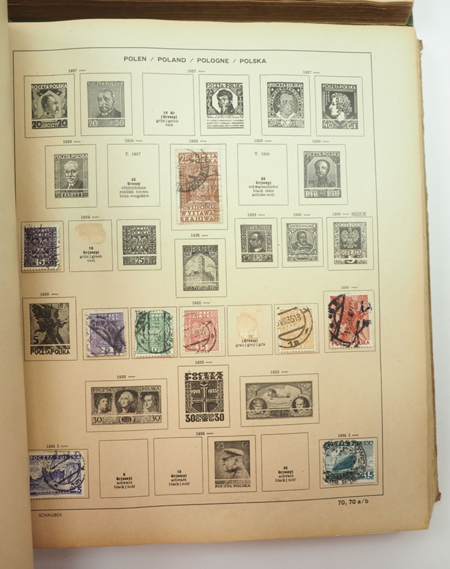 Briefmarken Sammlung Deutschland und International - 2 Schaubeck Alben. - Bild 3 aus 8