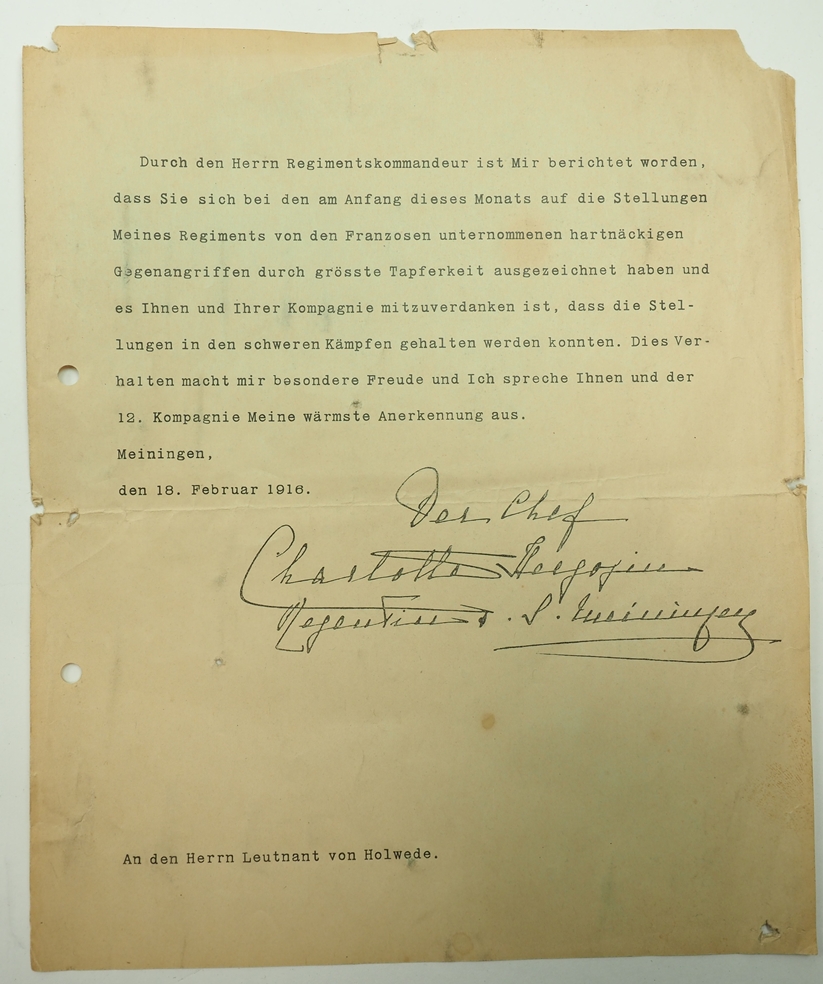 Dokumente und Fotos aus dem Nachlass des Generalmajor Wolfgang von Holwede - Widerstand. - Image 3 of 10