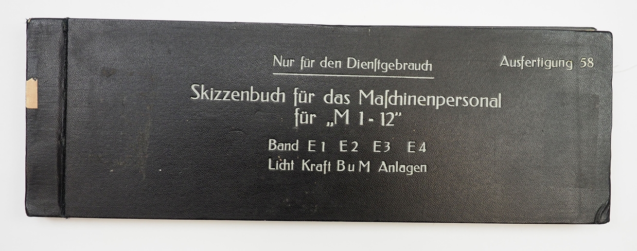 Skizzenbuch für das Maschinenpersonal für "M1-12".