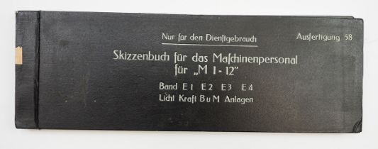 Skizzenbuch für das Maschinenpersonal für "M1-12".