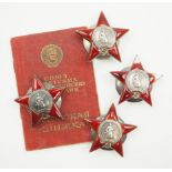 Sowjetunion: Nachlass eines 4-fachen Trägers des Orden des Roten Stern.