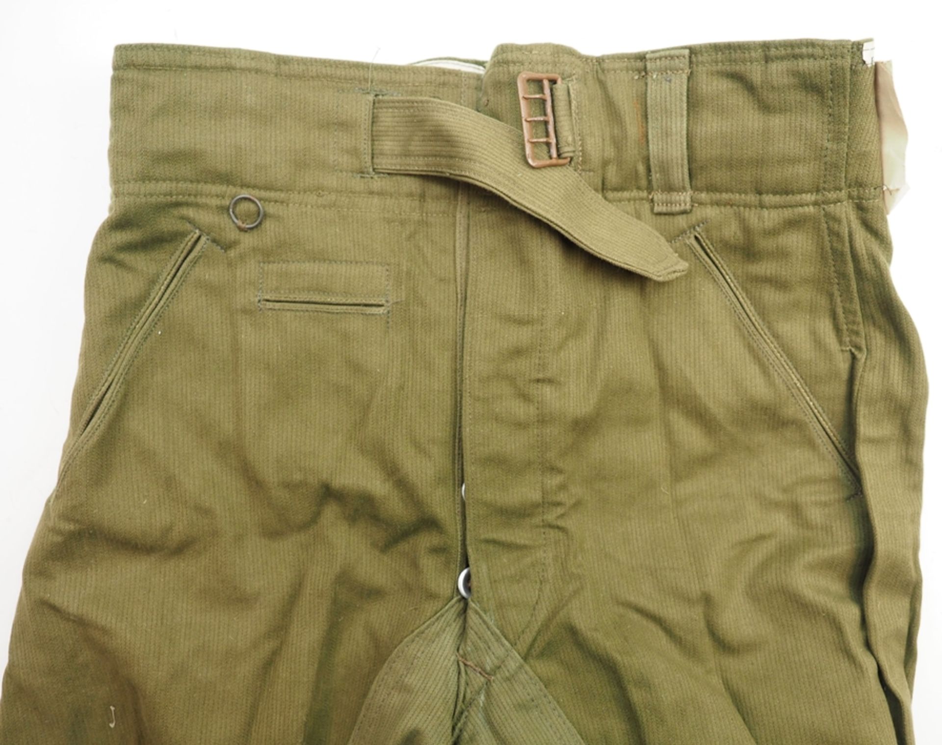 Wehrmacht: Stiefelhose zur Tropenuniform - Kammerstück.