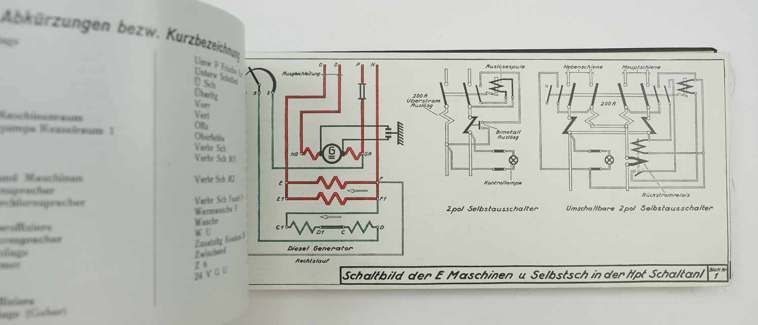 Skizzenbuch für das Maschinenpersonal für "M1-12". - Image 5 of 5