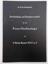 Kriegsmarine: Beschreibung und Betriebsvorschrift Feuerlöschanlage für U-Boote Typ D 1 u. 2.