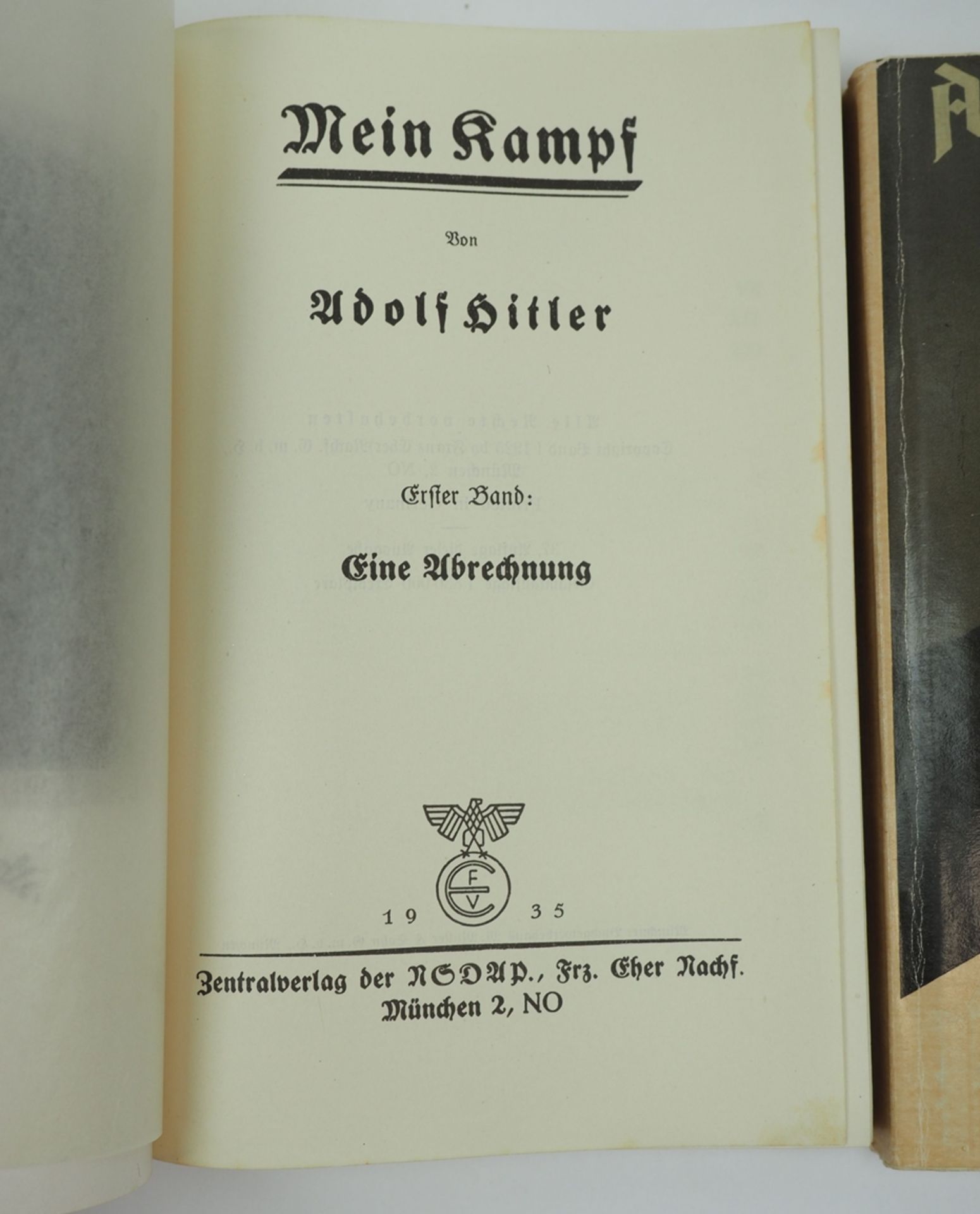 Hitler, Adolf: Mein Kampf - 2 Bände. - Image 2 of 2
