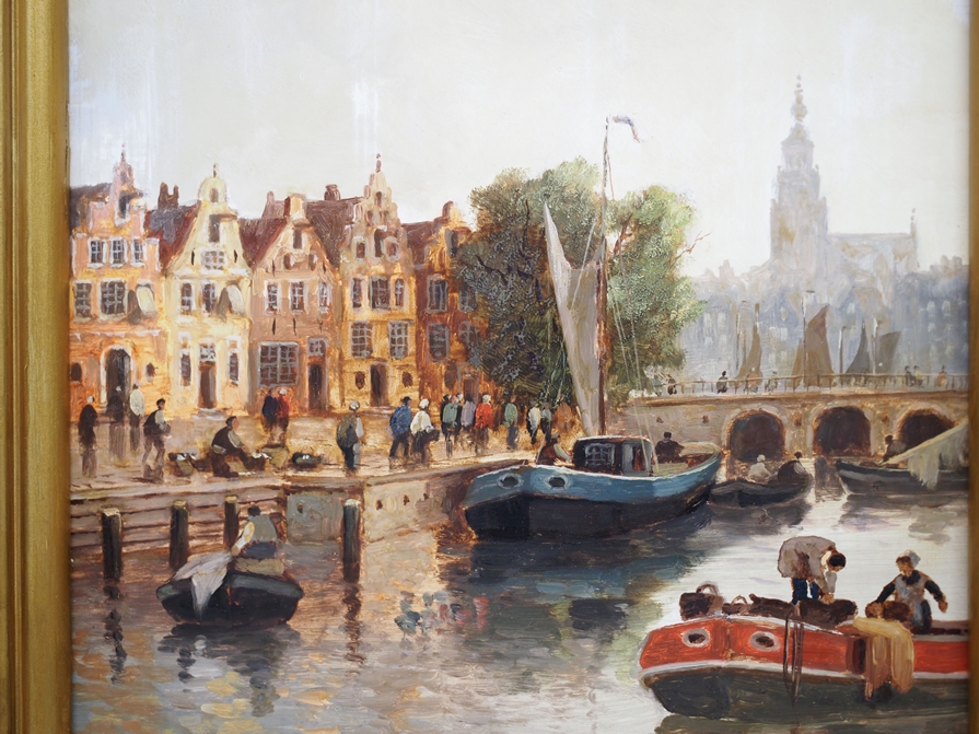 Demmin, Erich (1911-1997): Gracht in Amsterdam. - Image 3 of 4