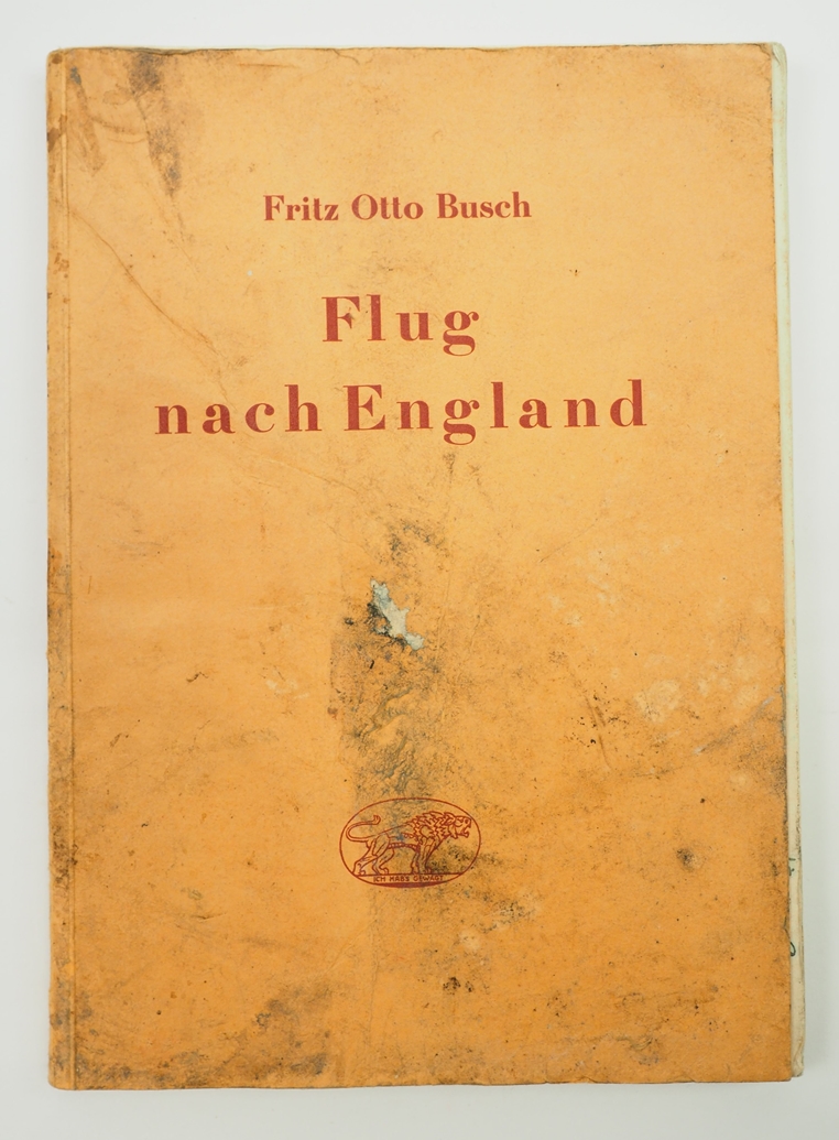 Adolf Hitler Bibliothek: Busch, Fritz Otto: Flug nach England. Ein Beitrag zum gegenseitigen Verste - Image 3 of 3