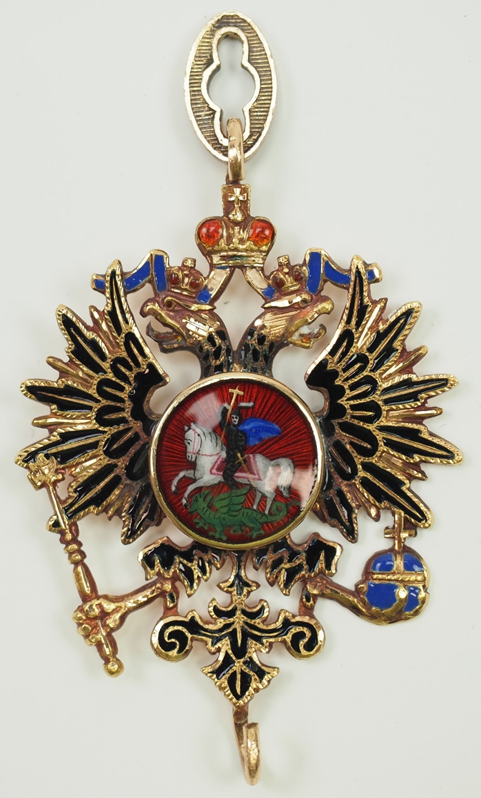 Russland: Kaiserlicher Orden des hl. Apostel Andreas des Erstberufenen, 2. Modell (1857-1917), Dopp
